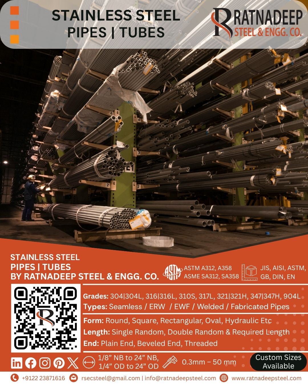 STAINLESS STEEL PIPES & FITTINGS